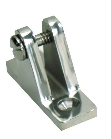6104C – WHITECAP IND Boat Deck Hinge, Flat Base With 60 Degree Angle 2 Inch Length x 7/8 Inch Width 1/4 Inch-20 Bolt ...